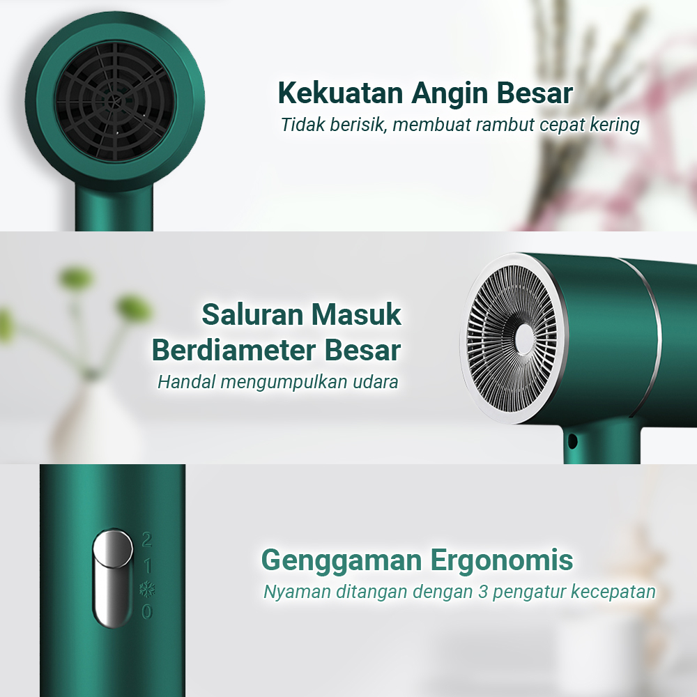 Hair Dryer Pengering Rambut Mini Berkualitas Terbaik &amp; Termurah Desain Elegan Dan Daya Tinggi HB-04