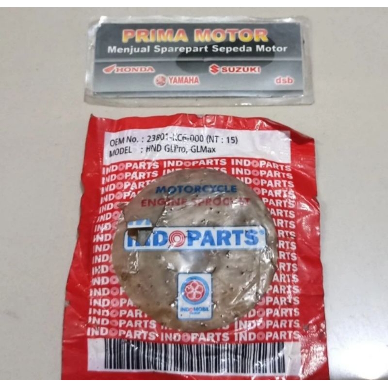 GIR GEAR DEPAN GL PRO 15T INDOPART INDOPARTS MINUS PENYIMPANAN
