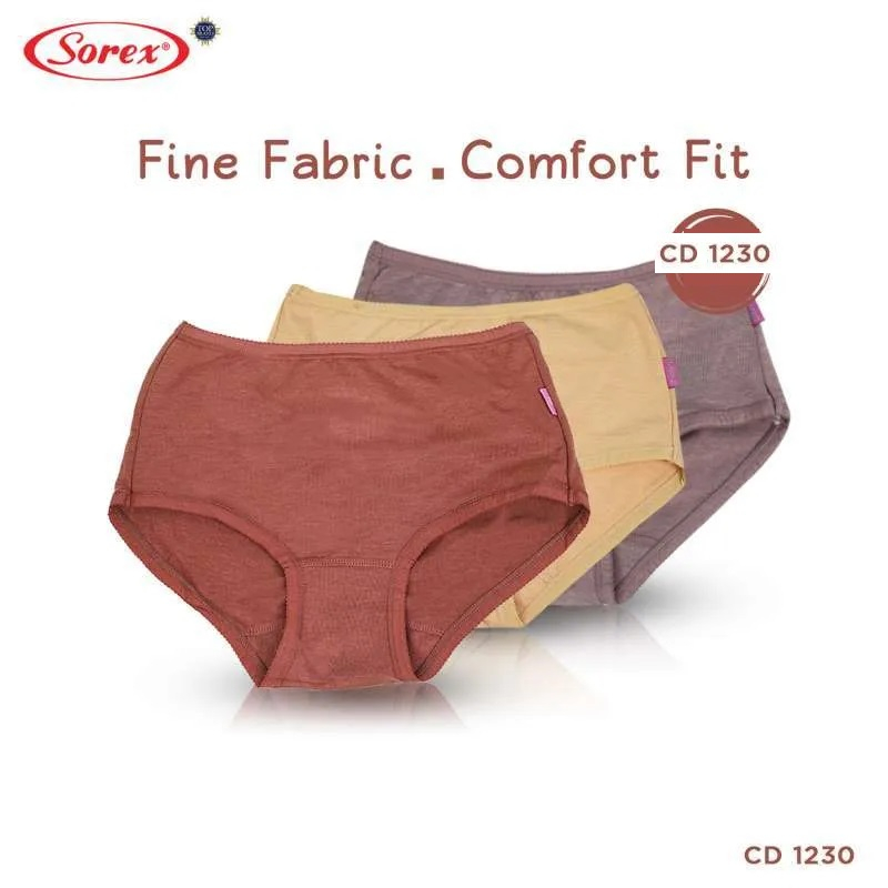 SOREX | CELANA DALAM WANITA CD 1230 FINE FABRIC COMFORT / DALAMAN PEREMPUAN SUPER LEMBUT