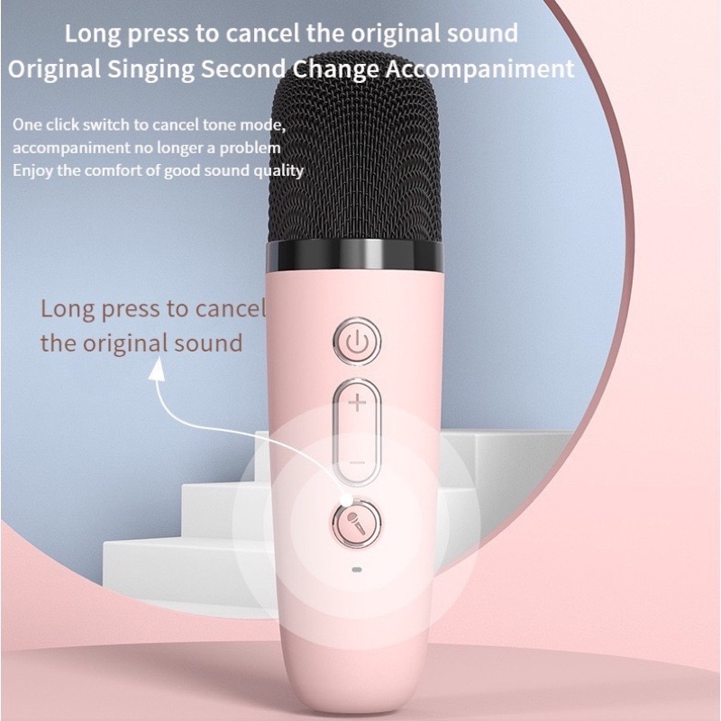 Speaker Bluetooth Karaoke Y-ONE Set Microphone Portable Wireless Bluetooth Speaker Full Bass original suara jernih Dapat terhubung ke HP/TV