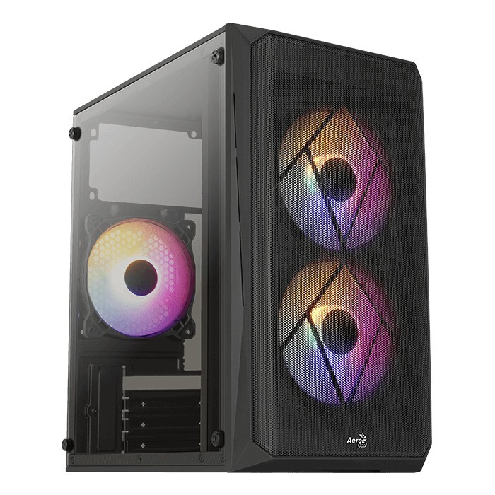 Casing AEROCOOL CS-107  mATX With 3 Fan RGB AeroCool CS107