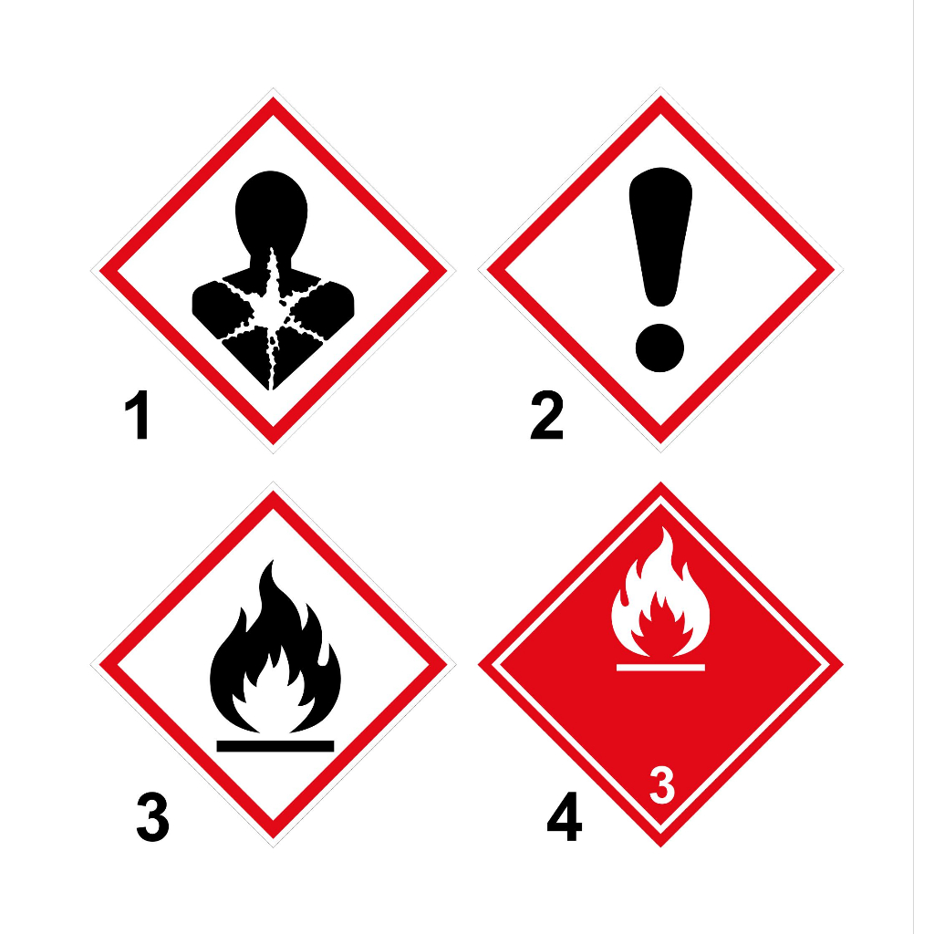 

SIGN STICKER SYMBOL LIMBAH 15 X 15CM K3 RAMBU