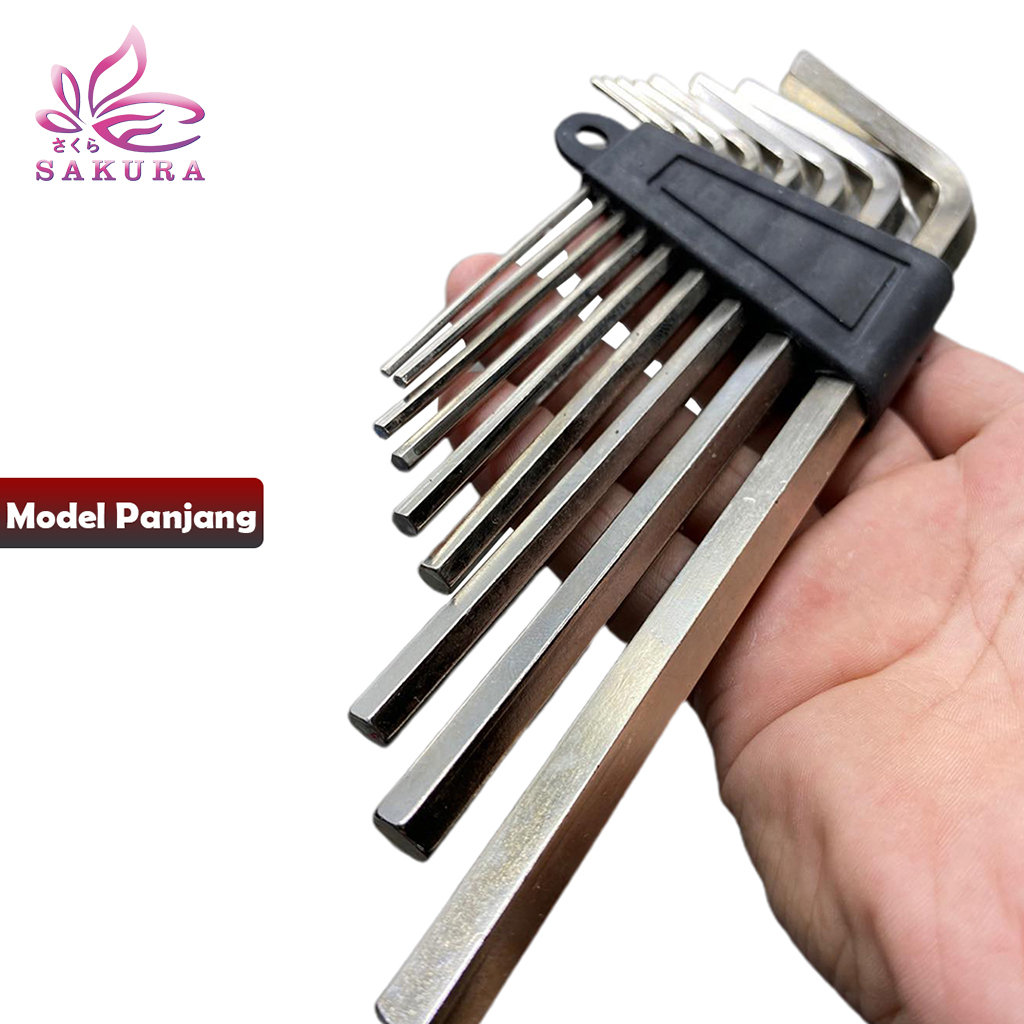 Kunci L 9 Piece Hex Key Kunci L Set F2049-SOSOYO