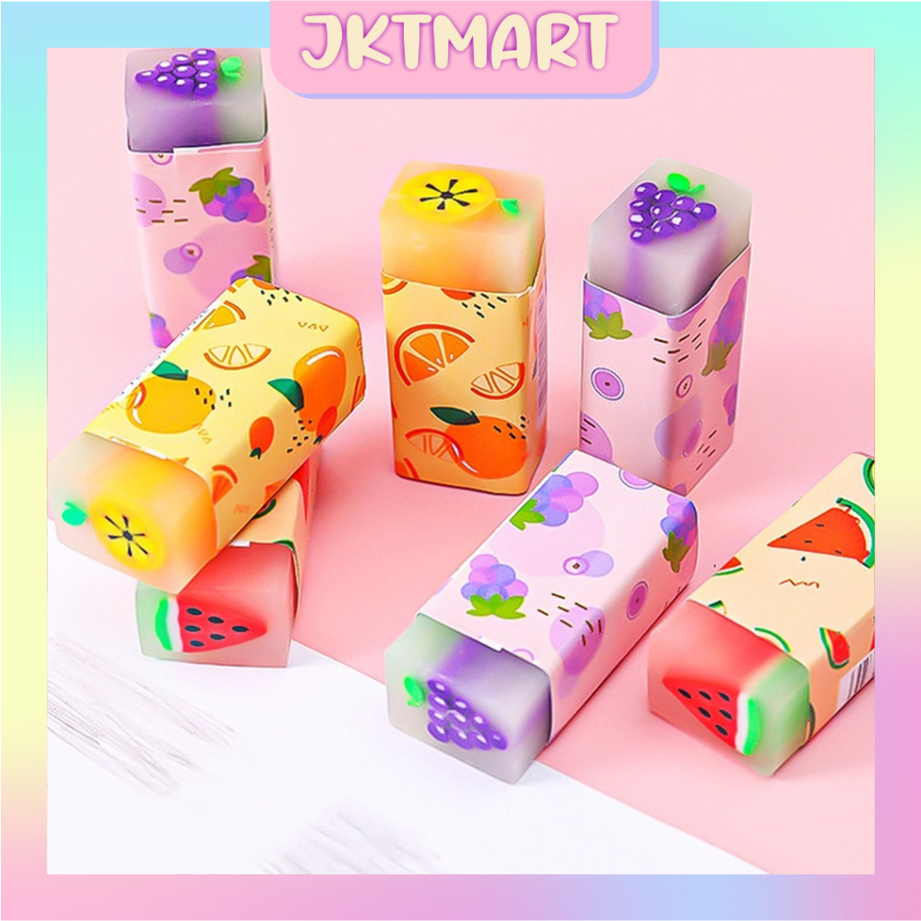 

⭐ JKTMART ⭐Penghapus Fruit Lucu / Penghapus Pensil Motif Buah Fruits Eraser / Fruits Eraser / Penghapus Motif Buah Murah S068