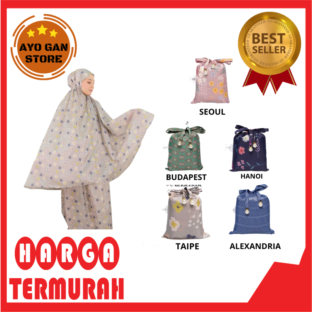 ALIF Mukena Travel Parasut Motif