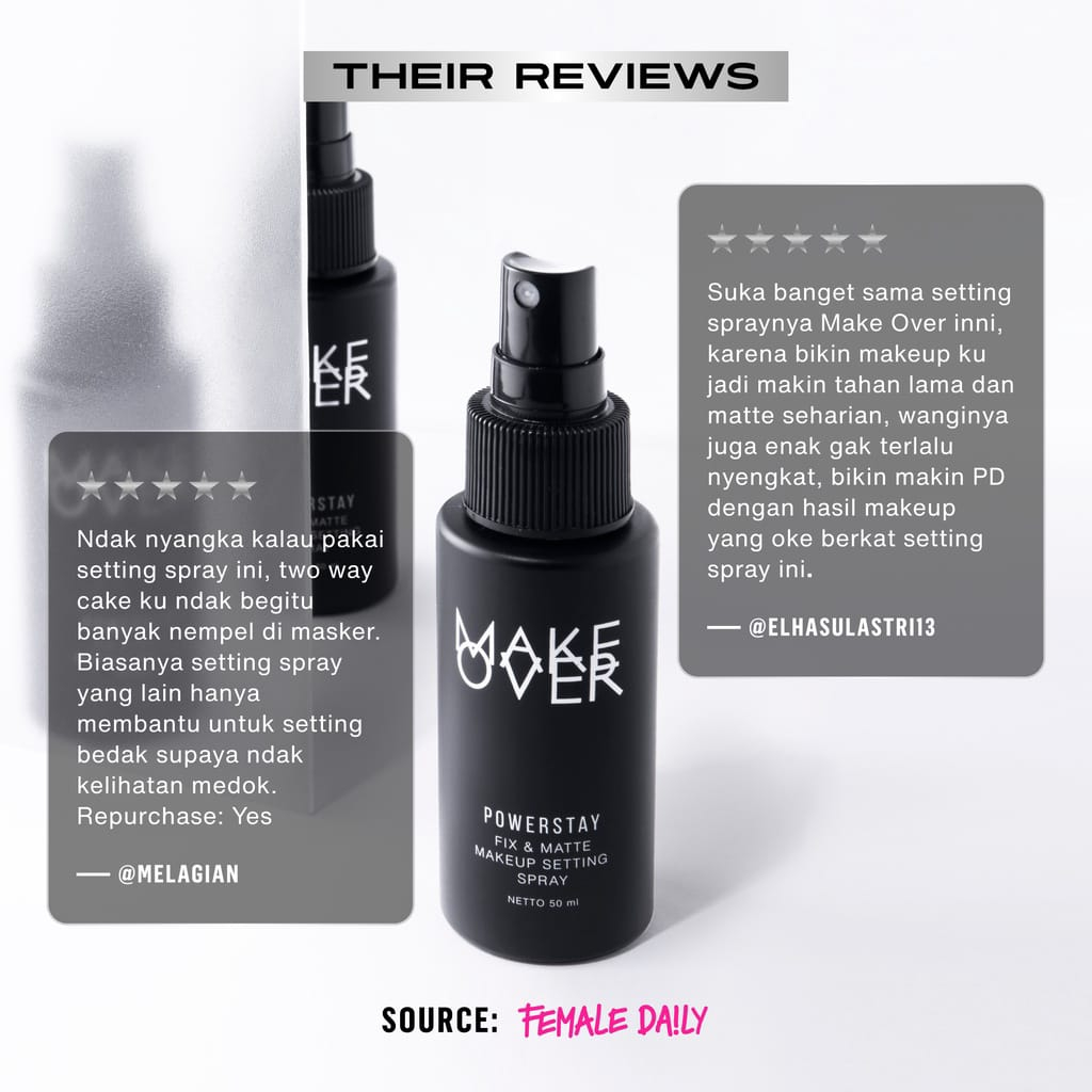 Make Over Powerstay Fix &amp; Matte Setting Spray 50ml | Makeup Setting Spray