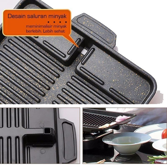 [ASS] SUGGO BBQ Square Multi Grill Pan Alat Panggang