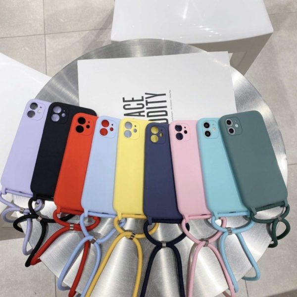 Dijual IPHONE SE 3 SILICON PREMIUMOFFICIAL TALI SELEMPANG - BLACK IPHONE SE 3 Murah