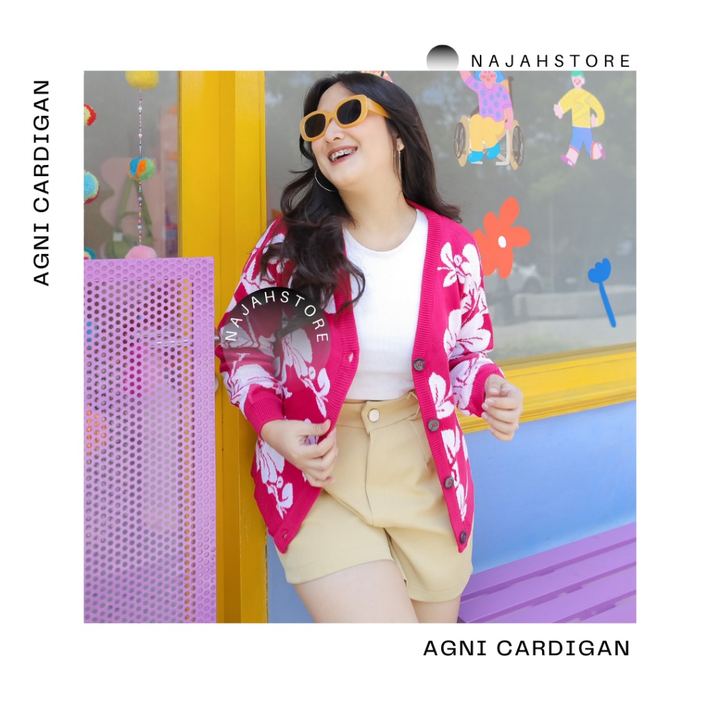 najahstore_officials Agni cardigan knit atasan premium