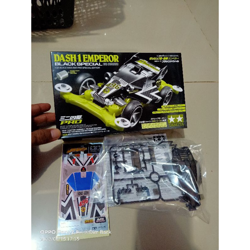 TAMIYA 95296 BODY DASH 1 EMPEROR BLACK SPECIAL + DECAL