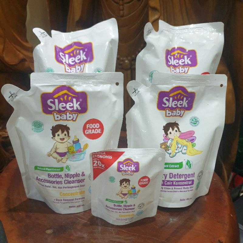 SLEEK 450 ml BABY LAUNDRY DITERGENT  PEMBERSIH PAKAIAN BAYI