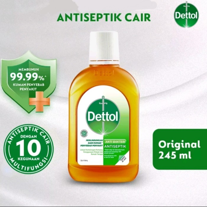 DETTOL ANTISEPTIK LUQUID | DETTOL CAIR 45ML MEMBUNUH KUMAN DAN BAKTERI