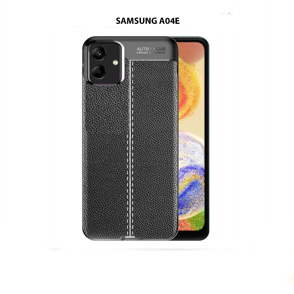 Case Auto Focus Samsung Galaxy A04e Leather Experience SoftCase Slim Ultimate / Casing Kulit