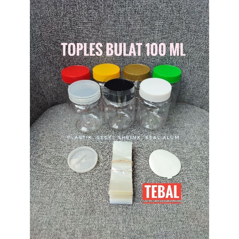 Toples Plastik 100ml / Toples Bulat 100ml / Toples Pala / Toples Bumbu Rempah