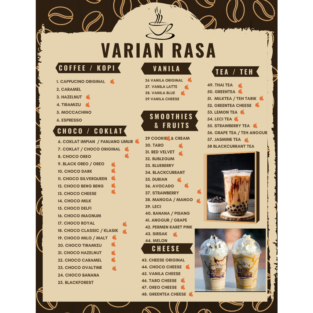 1 KG FREZZO POWDER RASA VANILA LATTE | BUBUK MINUMAN RASA | POWDER DRINK | BOBA BROWN SUGAR |