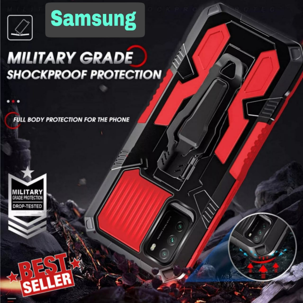 Case SAMSUNG GALAXY A50/A51/A70/A71/A10S/A20S/A21S I-Cristal Blet Clip Robot HardCase - kick standin