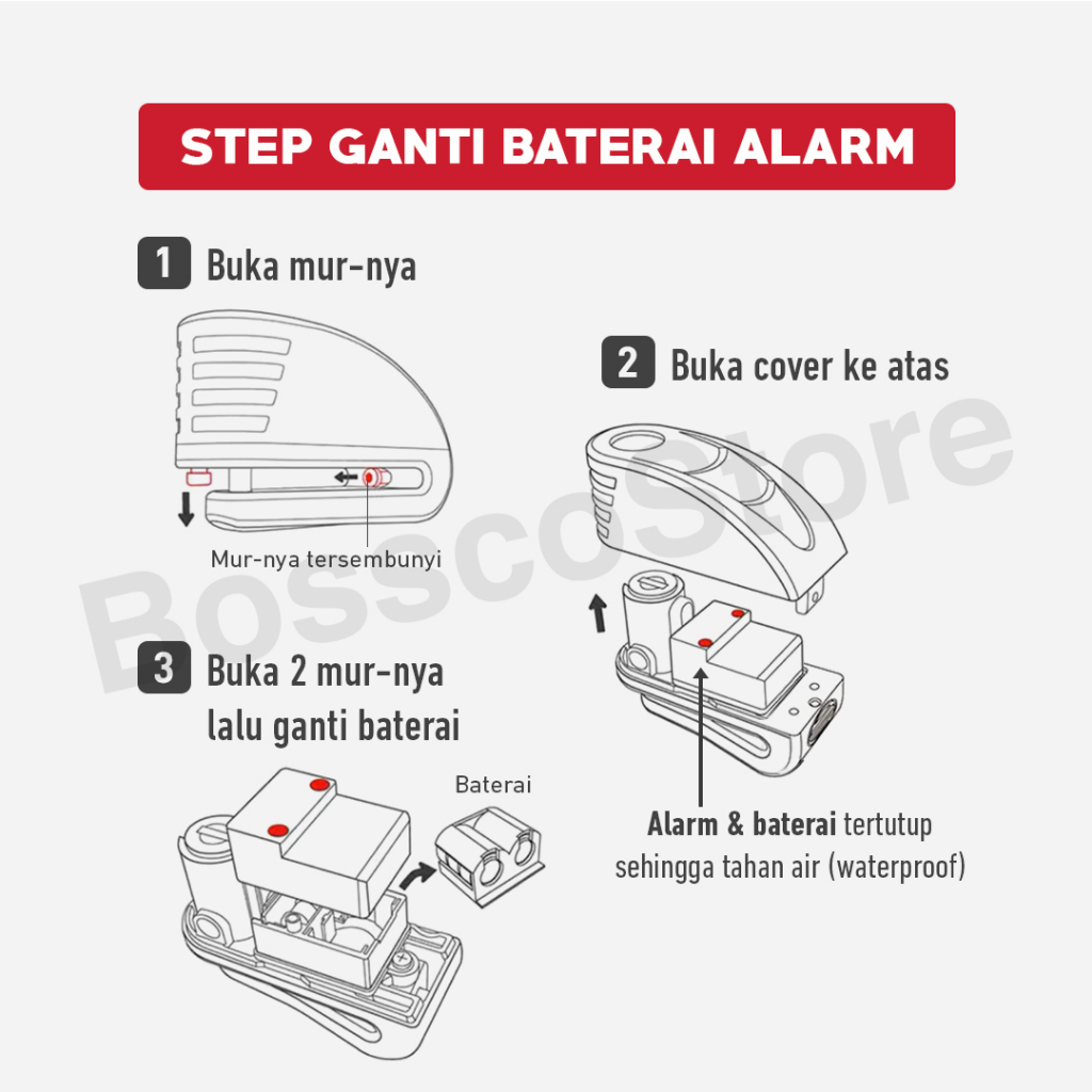 VEISON DX19 Gembok Cakram Alarm Original Kunci Rem Sepeda Motor Discbrake Lock gembok cakram dengan alarm gembok motor anti maling premium gembok motor alarm anti maling terbagus gembok motor gembok stang motor bergaransi berkualitas