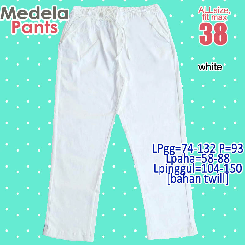 SZ 38, MEDELA PANTS, CELANA PANJANG JUMBO WANITA, CELANA PANJANG BIG SIZE WANITA, CELANA KANTOR JUMB