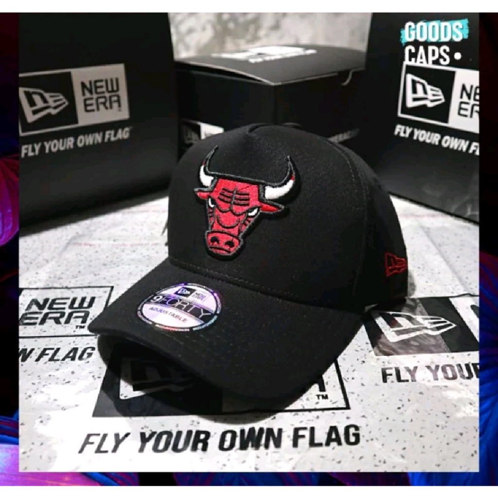 Topi Baseball Chicago Bulls Logo Full Tag Premium Import Cap Unisex Topi Logo Banteng