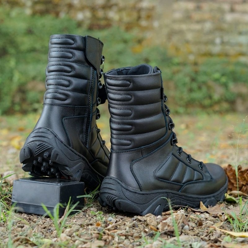 SEPATU PDL PASKHAS MERK APIK BAHAN KULIT SAPI ASLI SEPATU PDL DINAS LAPANGAN TNI POLRI SECURITY SATPAM SEPATU BOOTS PRIA WANITA