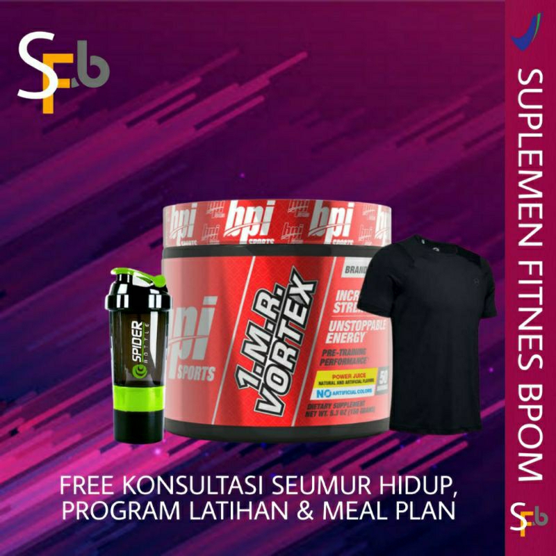 BPI Sports 1MR Vortex 50 Servings gram Pre Workout BPI Vortex