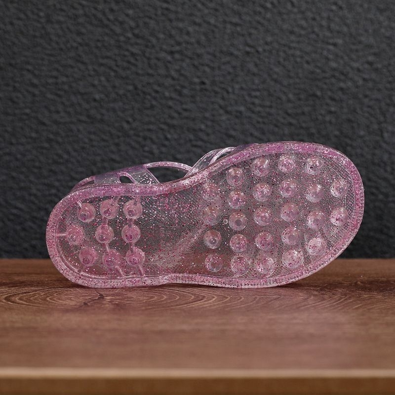 Meisha jelly glitter kids  size 22-29/jelly shoes kids/sandal anak import/sandal anak karet/sandal sepatu anak jelly/jelly shoes kids/sepatu sandal slippers/sepatu sandal couple mom and kids