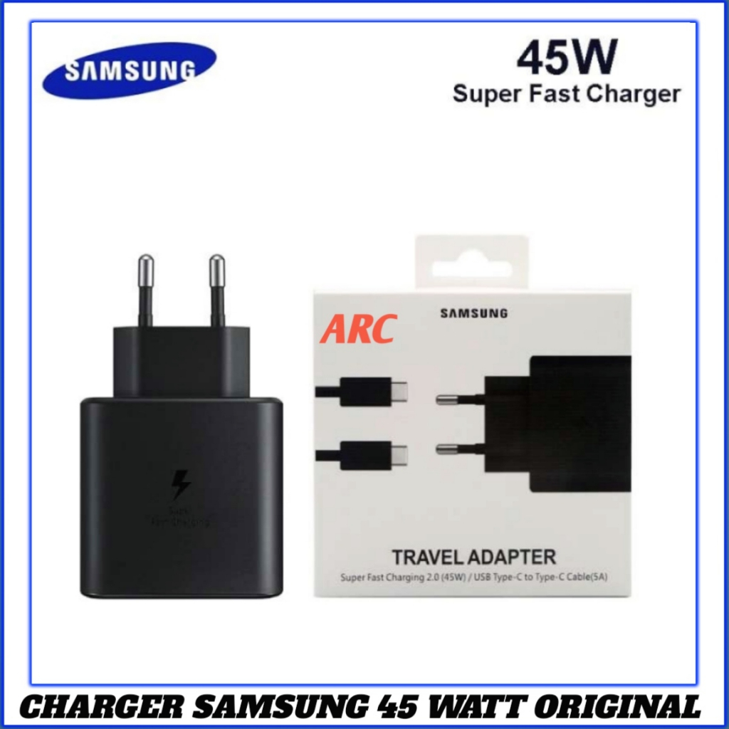 Charger Samsung 45W Super fast Charging samsung A72 Original