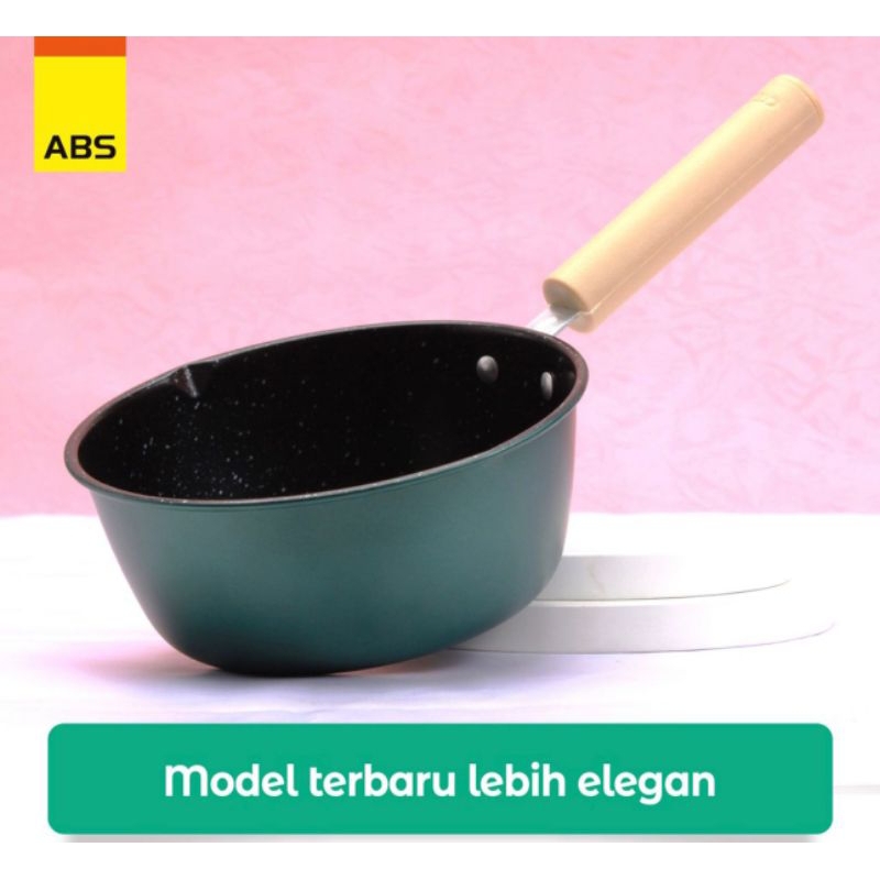 Panci Susu Anti Lengket Mie Rebus Indomie Stainless Hitam Enamel Teflon Teplon 20CM