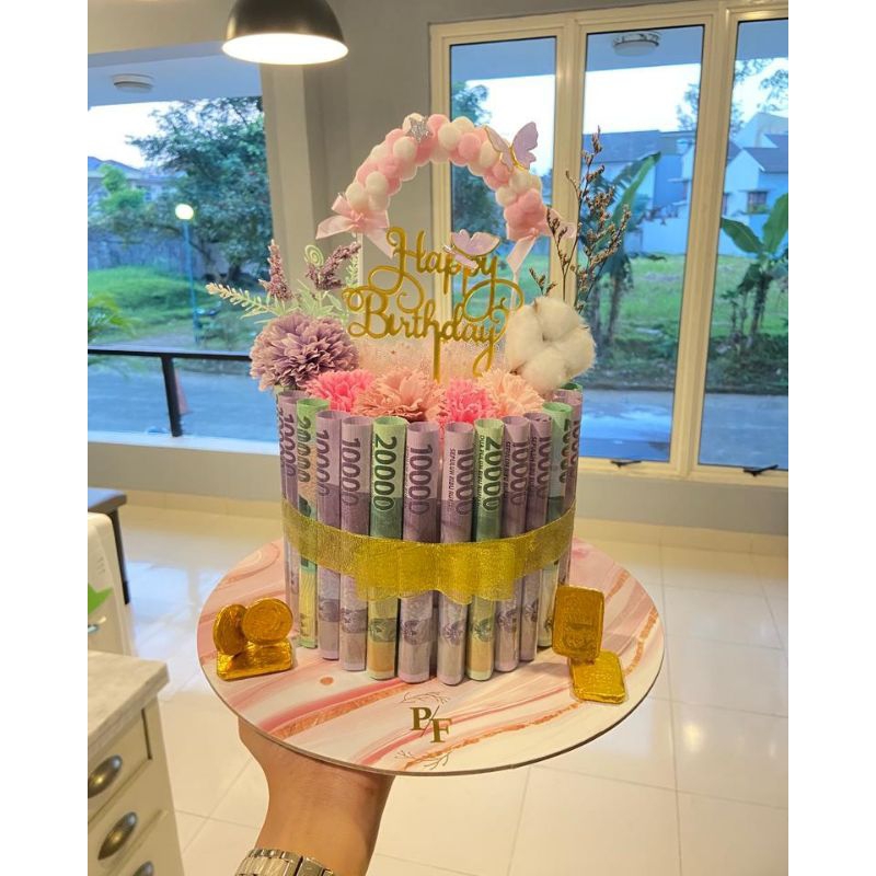 (BISA DIKIRIM HARI INI) money cake kekinian uang tart