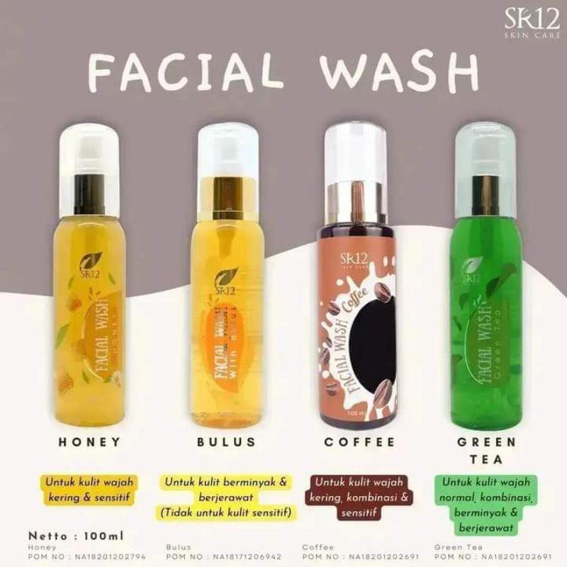 FACIAL WASH BULUS SR12/FW BULUS/FW GREEN  TEA/FW HONEY/FW COFFE