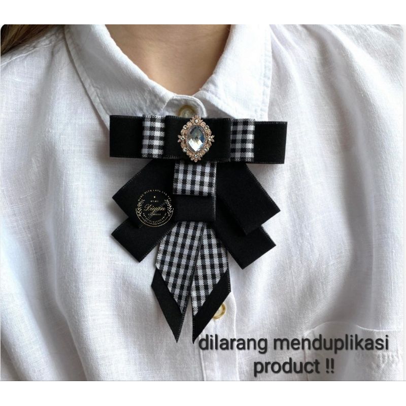 ribbon brooch // pita brooch korea style // pita baju