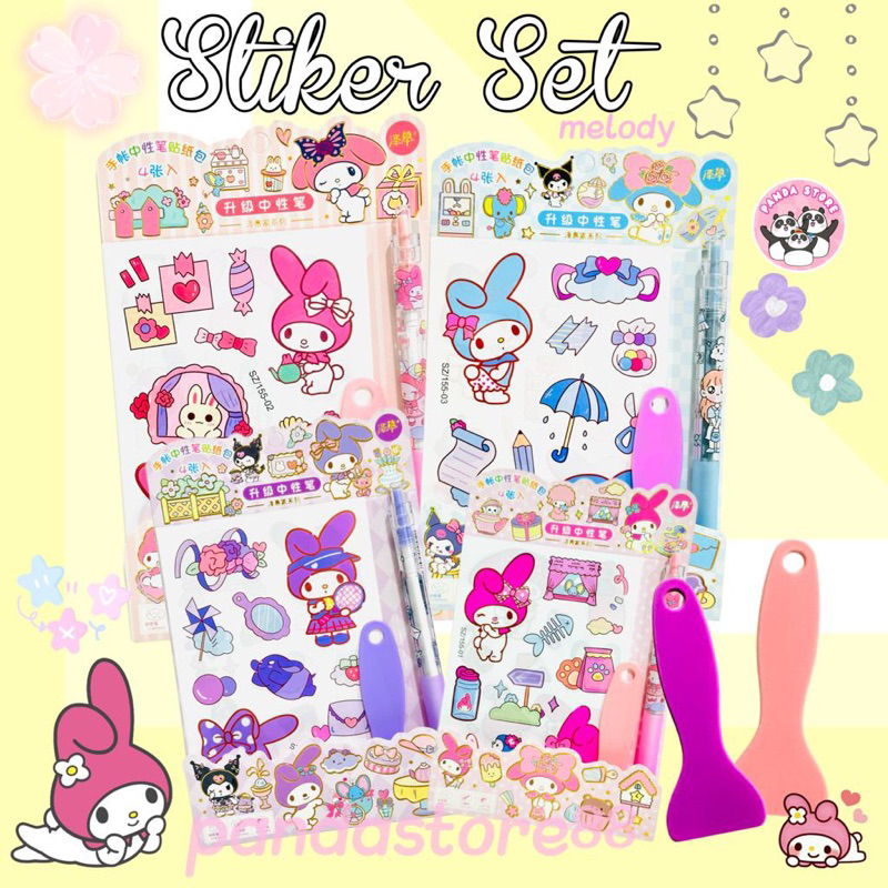 

Stiker Set Melody Sanrio Spatula dan Pulpen Premium Quality