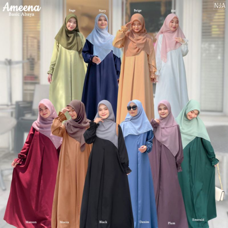 PO ameena basic abaya NJA daily