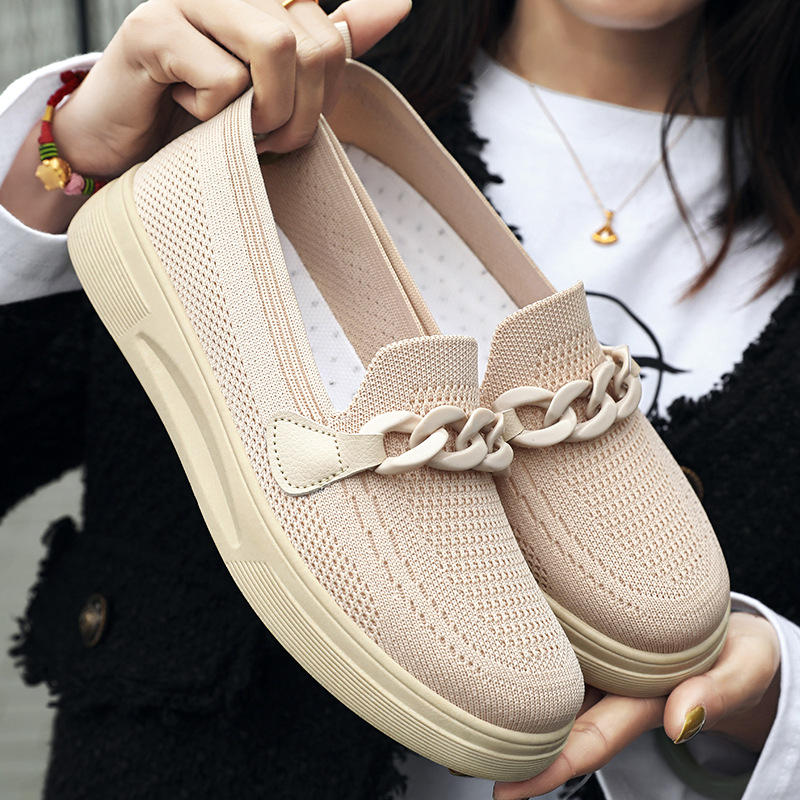 sepatu sneakers import sepatu wanita tinggi sol 3cm slip on SW809