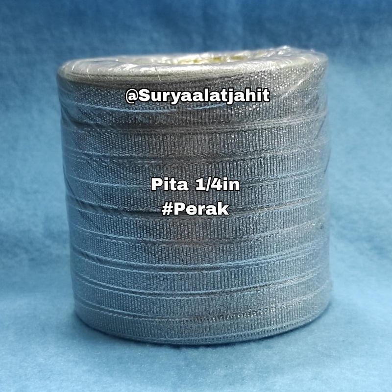 Pita Mas dan Perak 1/4in (6mm) +/-20Y/pcs =rp.2.950/1rol