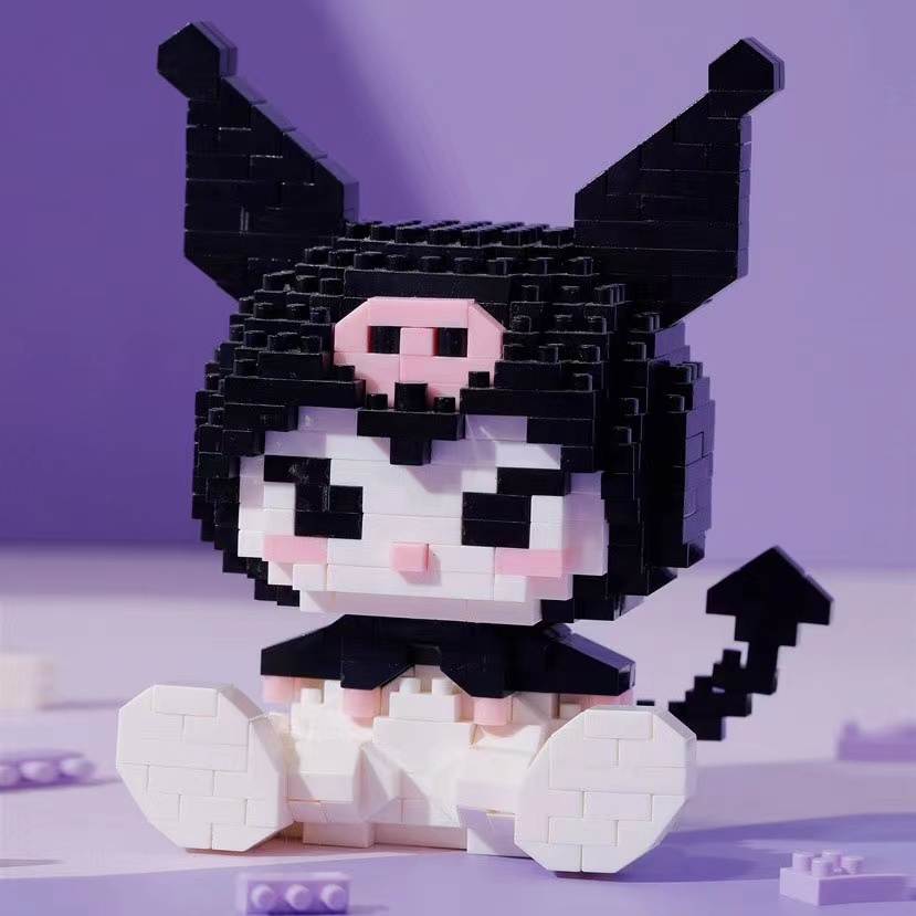 [Diskon 50%]Mainan Balok Susun Kartun Sanrio Kuromi Melody Cinnamoroll Pom Pompurin block Bersepeda 3D Nano Block Puzzle Building Bricks Mainan Blok Mainan Anak DIY Mainan Edukasi Yang Lucu Mainan Perempuan