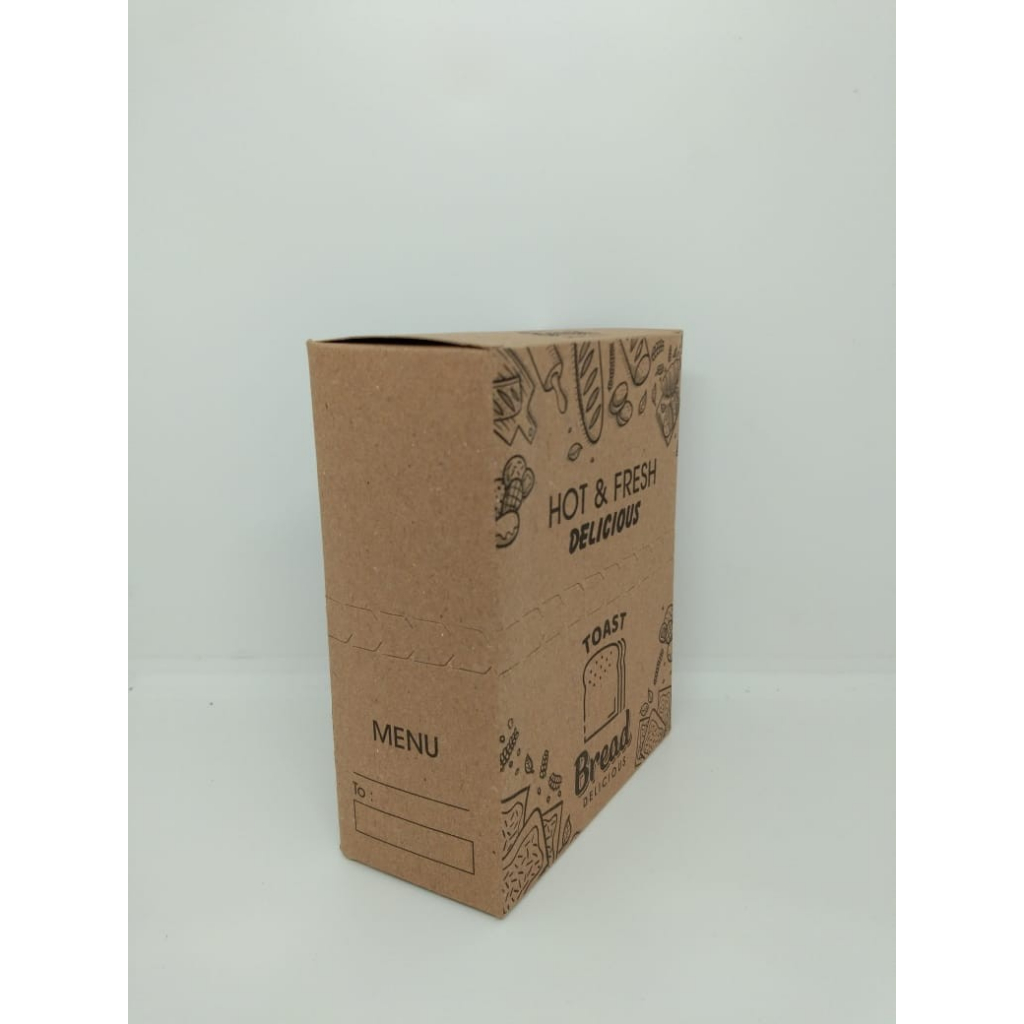 

20pcs KOTAK TOAST BOX KRAFT TUTUP MOTIF 10,5x5x13cm
