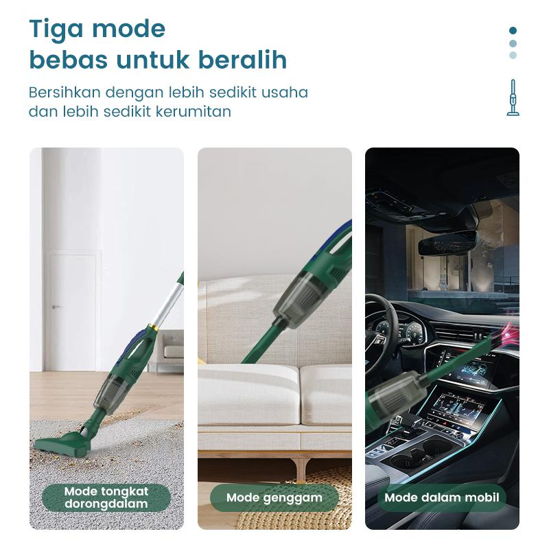 Weyon X57 Vacuum Cleaner Wireless Penyedot debu 3-in-1 yang kuat penyedot debu multifungsi dan multi-skenario