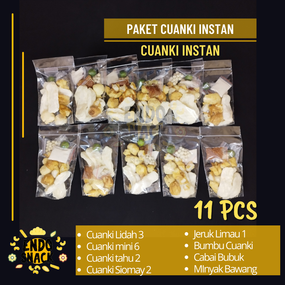 Paket Cuanki Instan 11 Pcs Lengkap dengan Jeruk Limau Limo