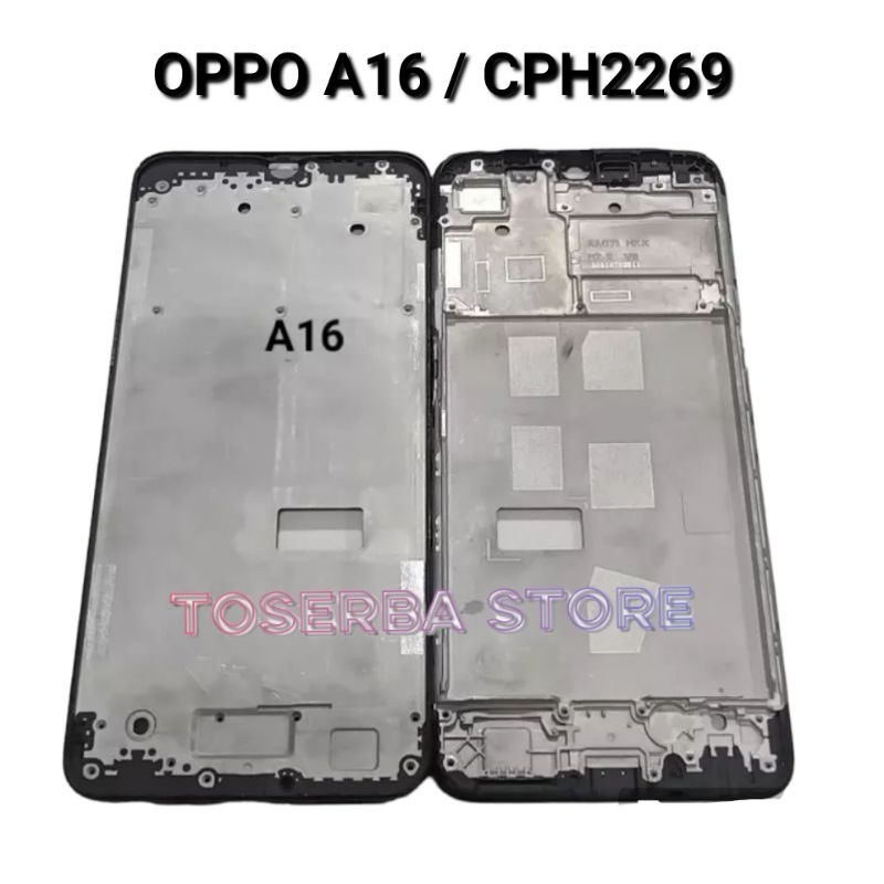 FRAME TATAKAN LCD OPPO A16 CPH2269 TULANG TENGAH MIDDLE BEZEL OPPO A16 ORIGINAL