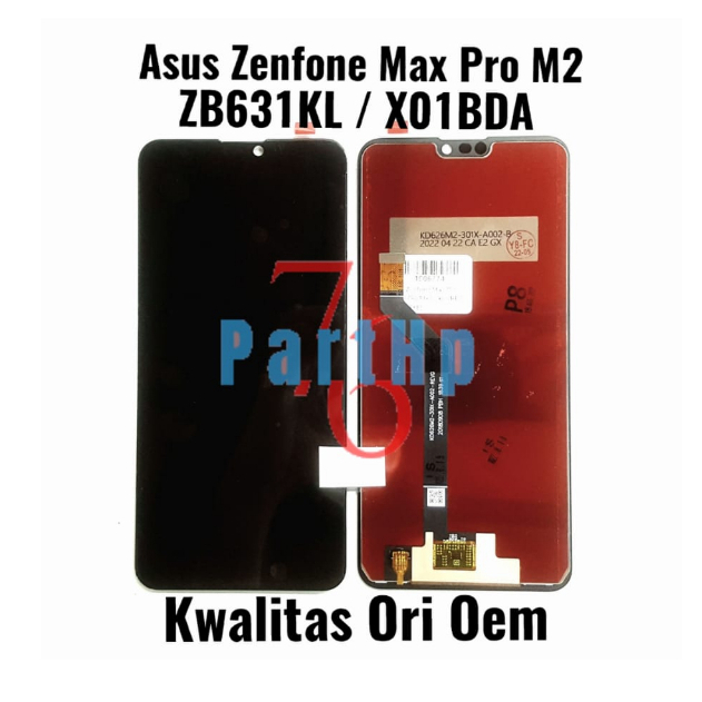 Ori OEM LCD Touchscreen Fullset Asus Zenfone Max Pro M2 ZB631KL z01bda - Hitam