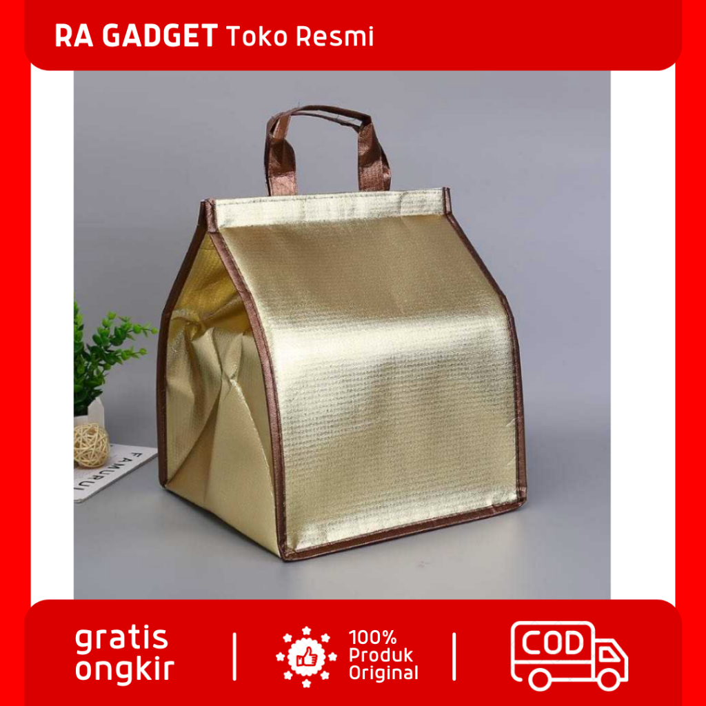 Tas Pendingin Makanan Minuman Cooler Bag Thermal Insulated Bag / Tas Box Tempat Penyimpanan Bekal Pe