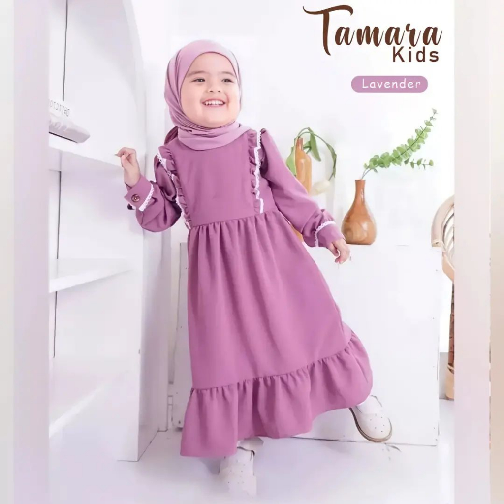 Best Seller - TAMARA KIDS Gamis Wanita anak Terbaru 2023 Elegan Gamis anak Kekinian Viral Gamis Mode