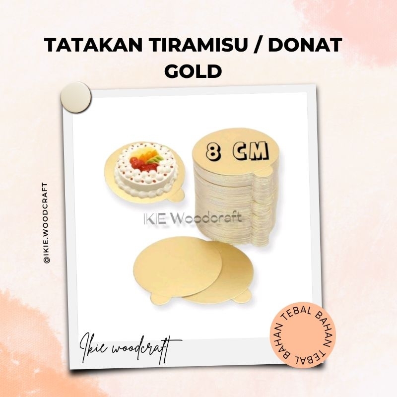 ALAS CAKE &amp; DONAT GOLD BULAT - ISI 25 PCS