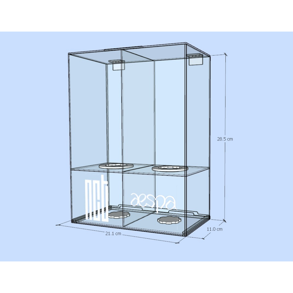 Box Lightstick NCT x AESPA / Rak Lightstick NCT x AESPA / Tempat Penyimpanan Lightstick NCT x AESPA