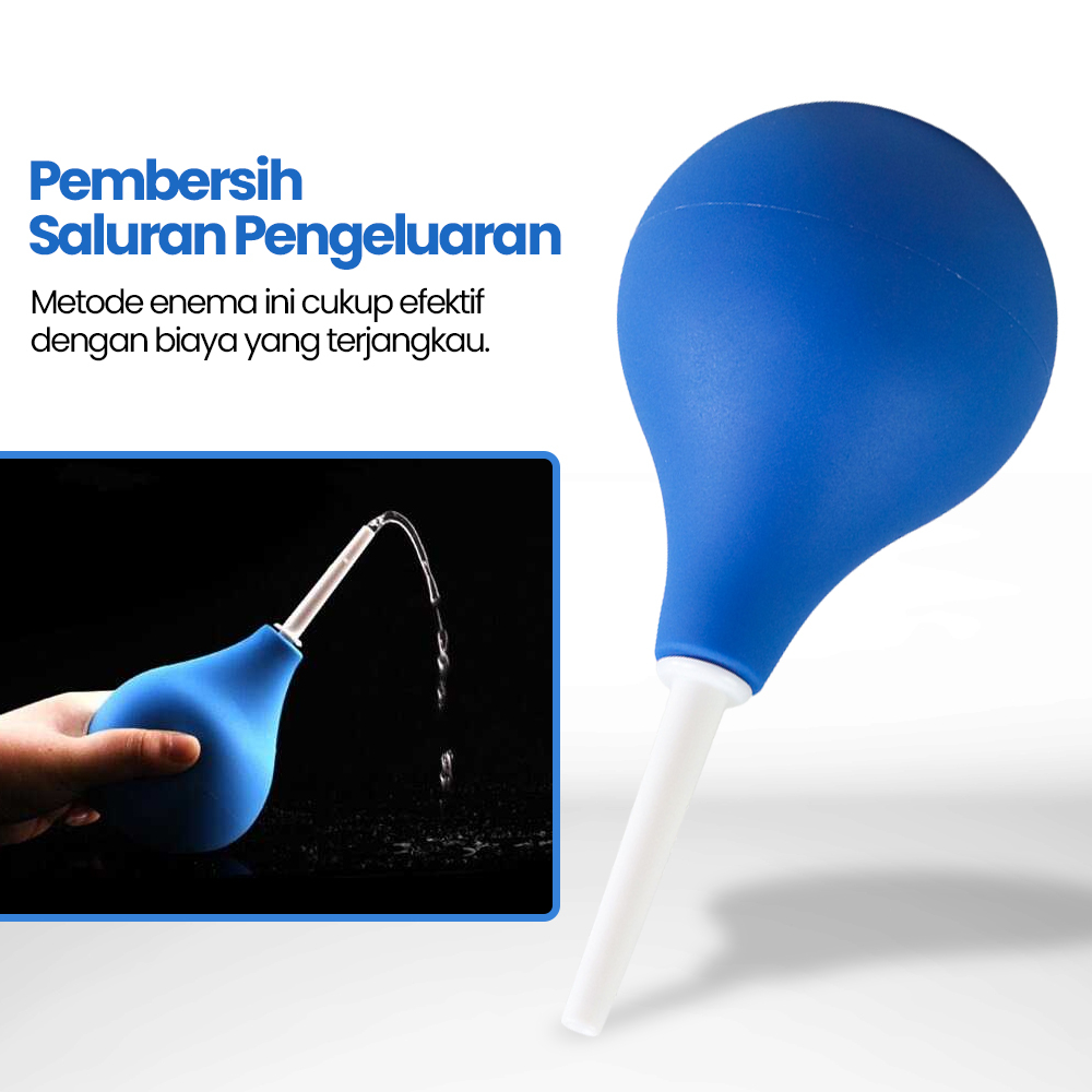 Suntikan Enema Pembersih Dubur Cleansing System Medical 160ml - ES884 - Blue