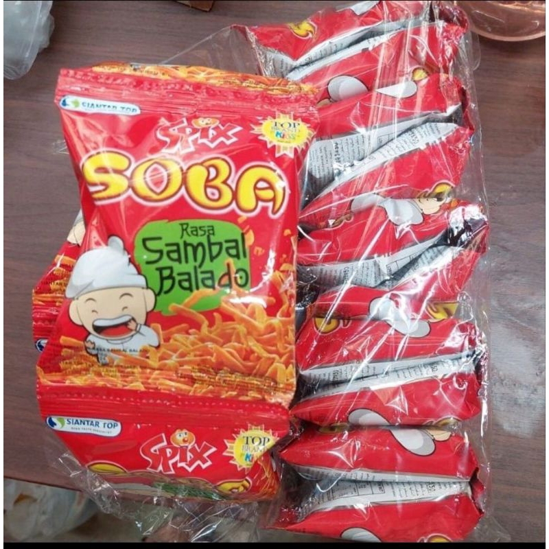 

Spix Soba Mie Sambal Balado 1 Pack isi 20 Pcs
