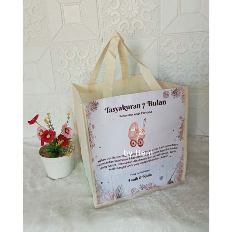Tas 4 Bulanan/Tas Kehamilan/Tas 7 Bulanan/Tas Aqiqah/Tas Mitoni/Tas Tasyakuran Tas Ultah Wedding Per