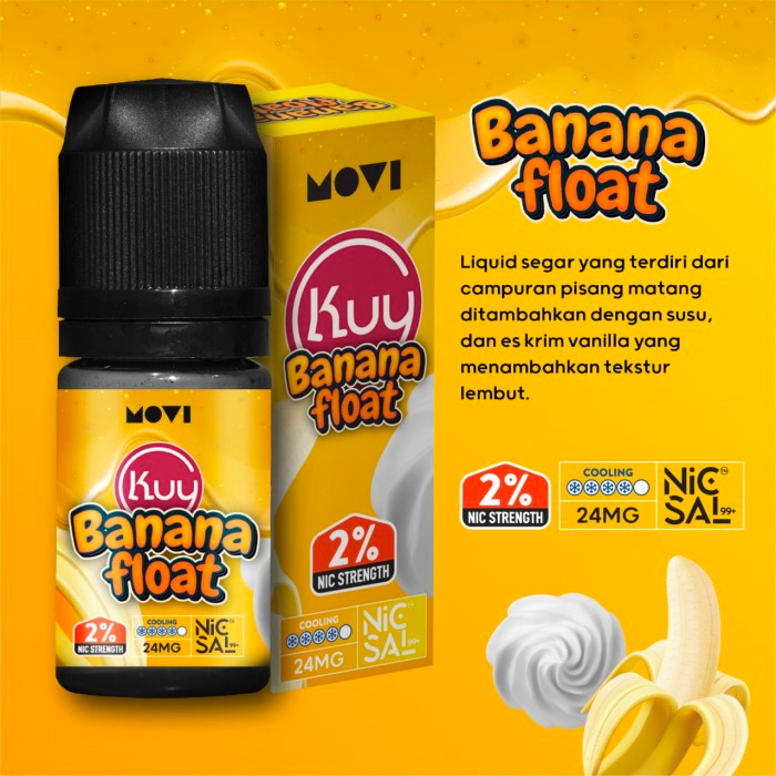 LIQUID 30ML MOVI KUY FLOAT SERIES BANANA FLOAT 24MG