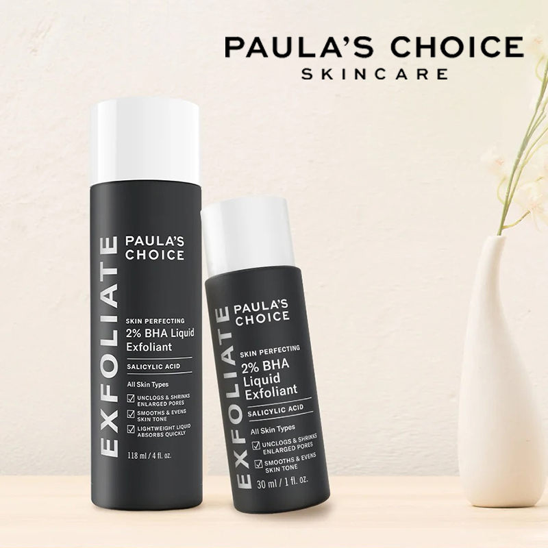 Paula's Choice  Skin Perfecting 2% BHA Liquid Exfoliant 30ml/118ml Cairan ampuh mengangkat sel kulit mati dan mencegah jerawat &amp; komedo